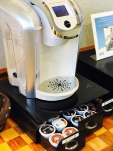 Dentistry By Design Patient Amenities - keurig machine and pods